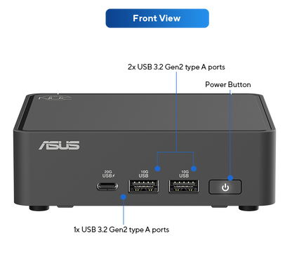 ASUS NUC 15 Pro Mini PC, U5-255h, 32GB(2/2), 1TB SSD, Wl, W11p, 3yr NBD
