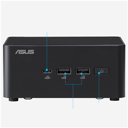 ASUS NUC 15 Pro+ Micro PC, U7-255h, DDR5(0/2), M.2(0/1), Wl, Silver, 3yr Return to Base
